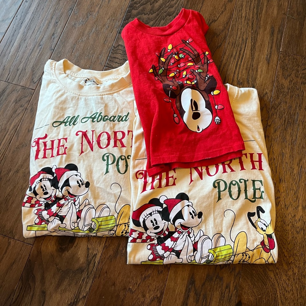Christmas Mickey shirts